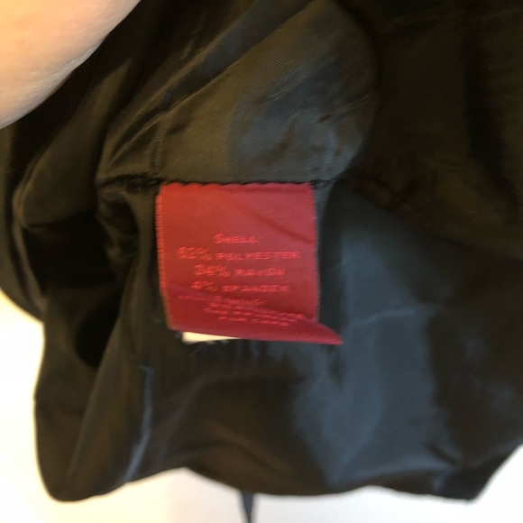 Black Straight Style Skirt with Double Button - Picture 7 of 9